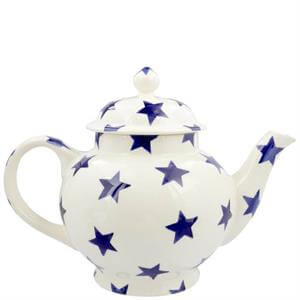 Emma Bridgewater Blue Star 4 Mug Teapot